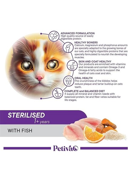 Kısırlaştırılmış Yetişkin Kediler Için Balık Etli Kuru Kedi Maması (1.5 Kg, Balık) fırsatları