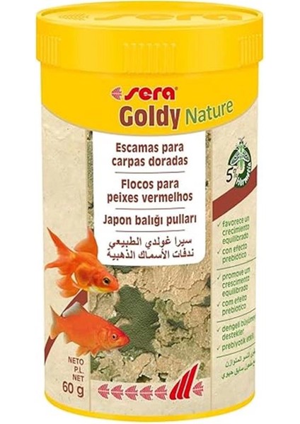 Sera Goldy Nature Japon Balığı Yemi 250 ml 60 gr fiyatları