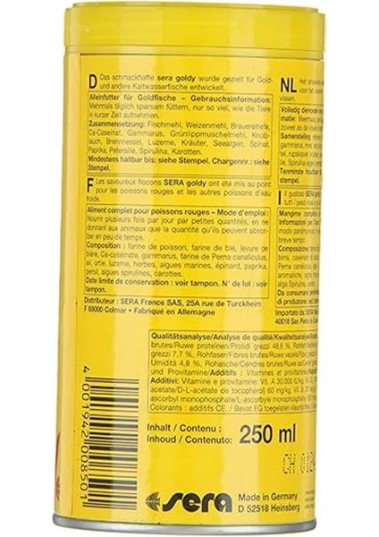 Sera Goldy Nature Japon Balığı Yemi 250 ml 60 gr