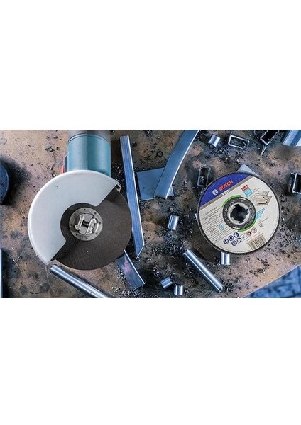 Professional 10 Adet Düz Kesme Diski Standart (Inox, X-Lock, Ø115 Mm, Delik Çapı: 22,23 mm