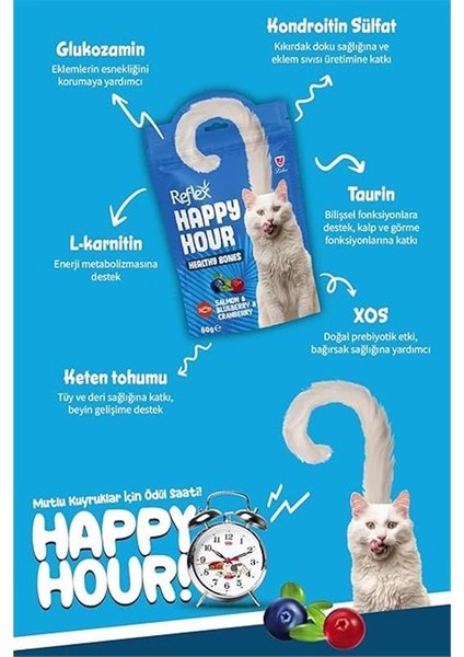Happy Hour Somon ve Yaban Mersinli Kedi Ödül Maması 60 gr fiyatları