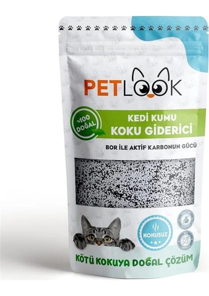 Kedi Kumu Koku Giderici Aktif Karbon Katkılı Kokusuz 300 gr (Kokusuz)
