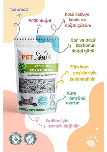 Kedi Kumu Koku Giderici Aktif Karbon Katkılı Kokusuz 300 gr (Kokusuz) fırsatları