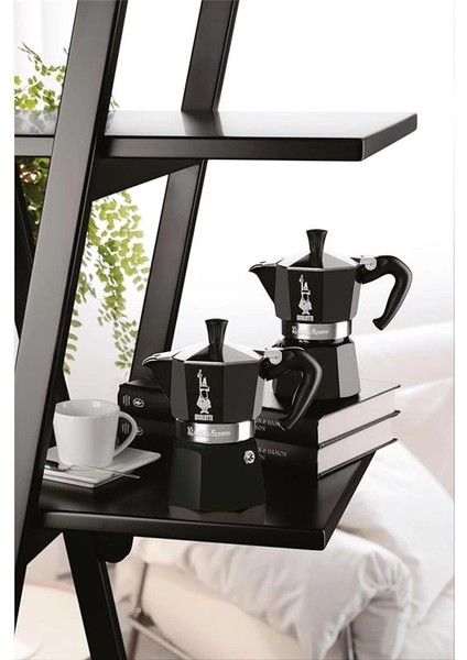 - Moka Express Siyah: 3 Cups Ocak Üstü Espresso Pişirici - 130ML - Alüminyum Gövde - fiyatları