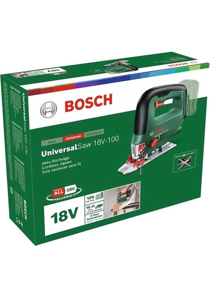 Home And Garden Akku Stichsäge Universalsaw 18V-100 (Ohne Akku, 18 Volt System, Im Karton)