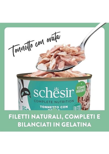 Jelly Ton Balığı ve Çipura Jöle Içinde Yetişkin Kedi Konservesi 85G modelleri