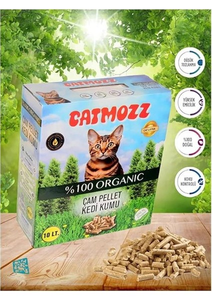 Hipoalerjenik Doğal Organik Çam Peleti Kedi Kumu 10 Lt fiyatları