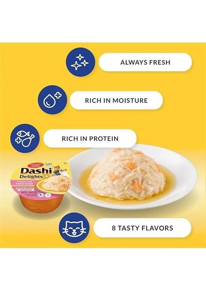 Dashi Delights Kedi Maması ISLAK%100 Doğal Tavuk Eti | Tahıl Içermez, Şekersiz, Yapay Aroma fiyatları