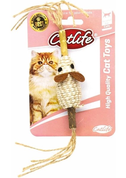 Catlife Kediler Için Ipli Fare Oyuncak