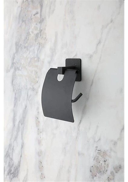 Kare Siyah Yapışkanlı Kapaklı Tuvalet Kağıtlığı Wc Kağıtlık Tuvalet Kağıdı Askısı modelleri