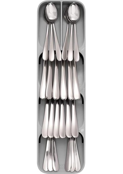 85119 Drawerstore Kompakt Çatal Kaşık Düzenleyici, Gri fiyatları