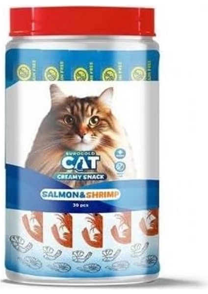 Cat Sıvı Kedi Ödülü Somon-Karides 30X15 gr