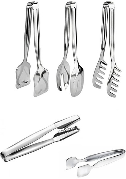 5 Parça Maşa Set,makarna,salata,şeker,buz Maşası