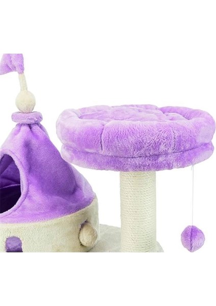 My Kitty Darling Kale Kedi Kulübesi, Tırmalama Direği, Kedi Ağacı, Ponpon, Kıvrımlı Oyuncak indirimleri