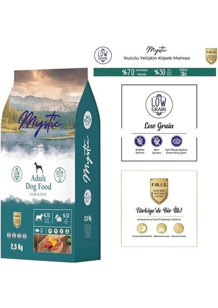 Az Tahıllı Yetişkin Köpek Maması Kuzulu 2,5 kg