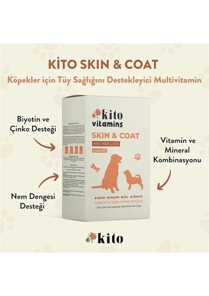 Skin & Coat Köpekler Için Tüy Sağlığını Destekleyici Multivitamin modelleri
