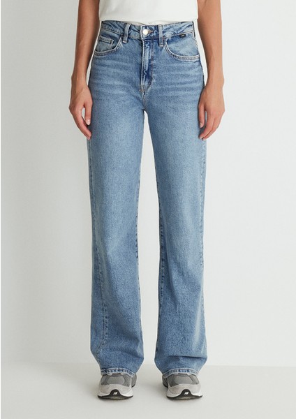 Victoria Mavi Premium Puslu Açık Mavi Jean Pantolon 101072-88212