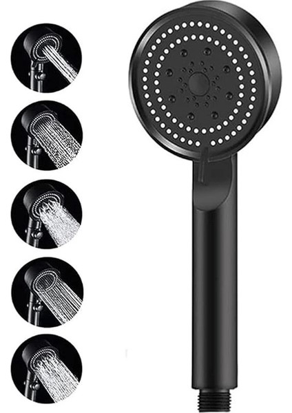 Turbo Duş Başlığı,5 Fonksiyonlu Ayarlanabilir Su Akımı,yüksek Basınçlı El Duşu