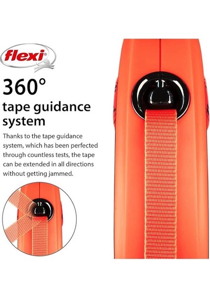 Flexi Geri Çekilebilir Kurşun Xtreme Bant Tasması Turuncu - S indirimleri