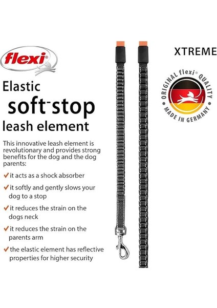 Flexi Geri Çekilebilir Kurşun Xtreme Bant Tasması Turuncu - S