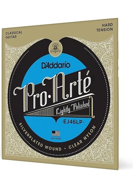 D'addario EJ46LP Pro-Arte Kompozitleri Sert (.0285-.045) Hafif Cilalı Klasik Gitar Telleri
