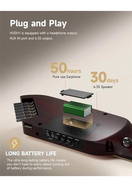 Hush-I Silent Gitar (Sunburst) indirimleri
