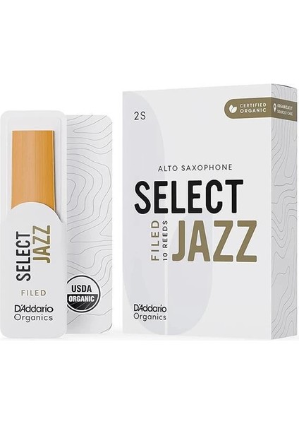 D'addario Organik Select Jazz Filed Alto Saksafon - Saksafon Boruları - Ilk ve Tek Organik Kamış