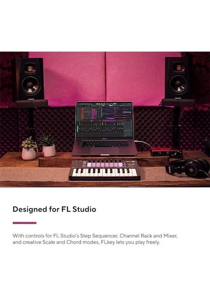 Flkey Mini — Taşınabilir 25 Tuşlu, Usb, Müzik Prodüksiyonu Için Fl Studio Entegrasyonlu fiyatları