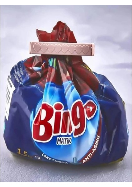 Poşet Klipsi, 6 ve 12 Adet Seçeneği, Karışık Renkli (6) modelleri