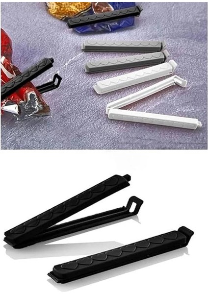 Poşet Klipsi, 6 ve 12 Adet Seçeneği, Karışık Renkli (6) indirimleri