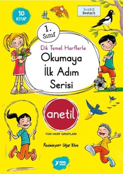 Okumaya Ilk Adım Serisi Anetil Düz Yazı (10 Kitap)