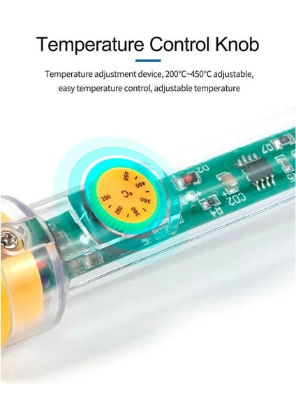 60W Kalem Havya Ayarlanabilir Lehim Makinesi Antistatik Klipsli modelleri