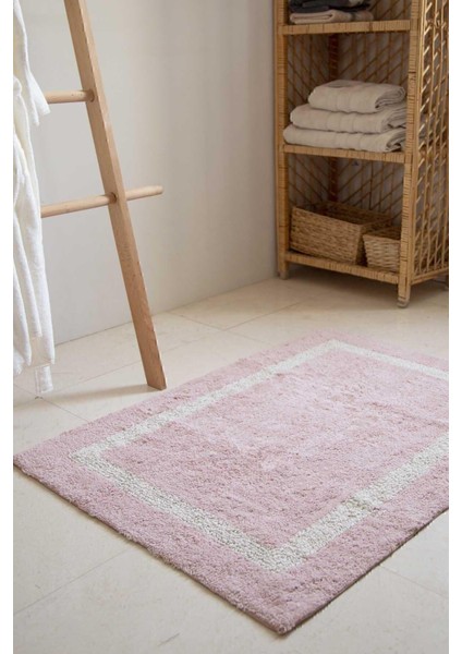 Pembe %100 Pamuk Banyo Paspası 70X110, Yumuşak ve Şık Kullanım Sağlar fiyatları