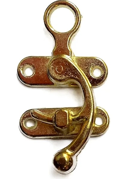 Kancalı Yay Gözü, Ahşap Kutu Klipsi - Büyük, Sarı, 100 Adet ( Lisinya )