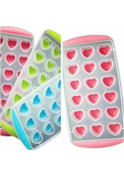 Silikon Kalpli Bas Çıkar Buzluk 18'li Buzluk