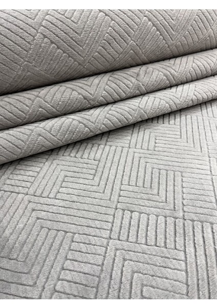 Rölyef Aden Gri Kaymaz Taban Kesme Halı Yolluk, Şık ve Kullanışlı Ev Dekoru.