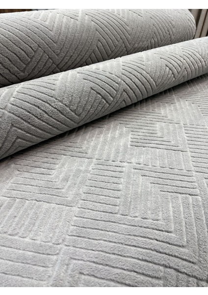 Rölyef Aden Gri Kaymaz Taban Kesme Halı Yolluk, Şık ve Kullanışlı Ev Dekoru. modelleri