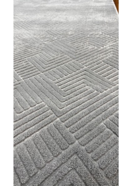 Rölyef Aden Gri Kaymaz Taban Kesme Halı Yolluk, Şık ve Kullanışlı Ev Dekoru. indirimleri