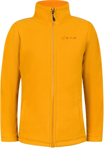 Crystal Çocuk Tam Fermuarlı Ince Polar Sweatshirt Hardal