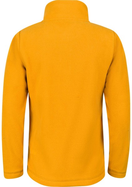 Crystal Çocuk Tam Fermuarlı Ince Polar Sweatshirt Hardal