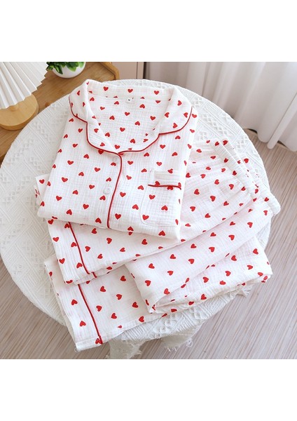 Organik Pamuk Müslin Kumaş Pijama Takımı (3'lü) fiyatları