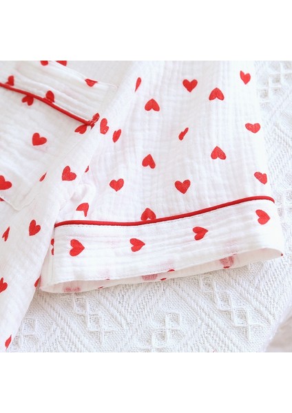 Organik Pamuk Müslin Kumaş Pijama Takımı (3'lü) indirimleri