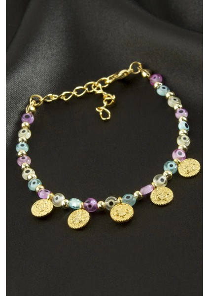 Para Nazarlı Boncuklu Bileklik