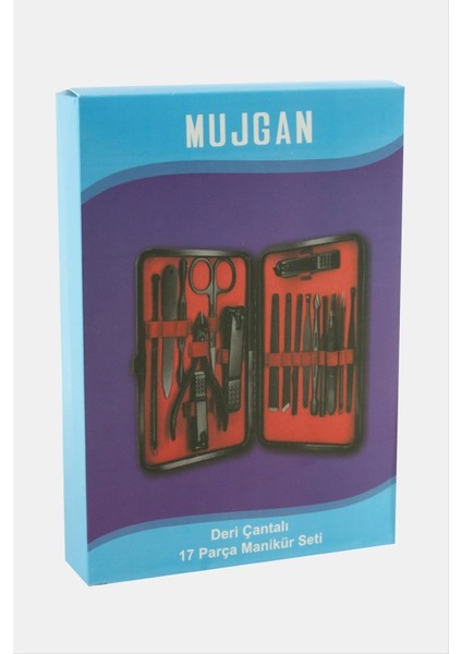 Deri Çantalı 17 Parça Manikür Seti fiyatları