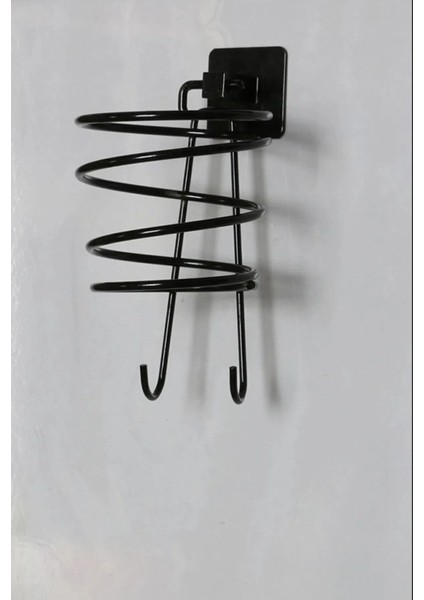 Paslanmaz Siyah Kare Fön Makinesi Askısı Saç Kurutma Makinesi Tutacağı Yapışkanlı fiyatları