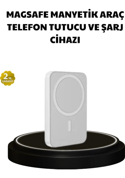 Manyetik Kablosuz Powerbank – iPhone 12/13/14/15 Uyumlu, Hızlı Şarjlı, Ultra Hafif