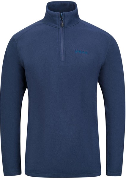 Cedric Erkek Yarım Fermuarlı İnce Polar Sweatshirt Lacivert