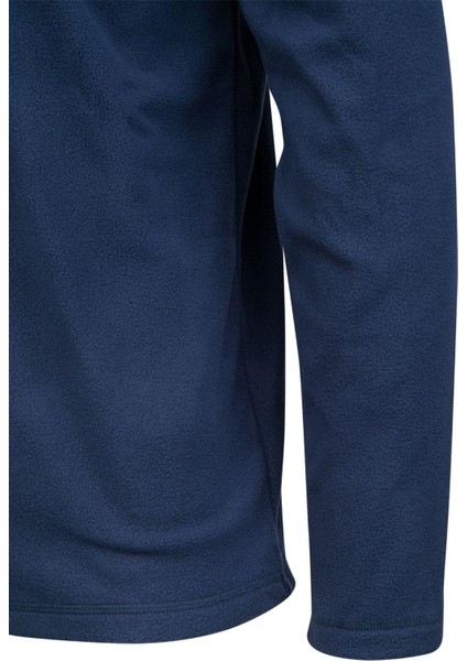 Cedric Erkek Yarım Fermuarlı İnce Polar Sweatshirt Lacivert