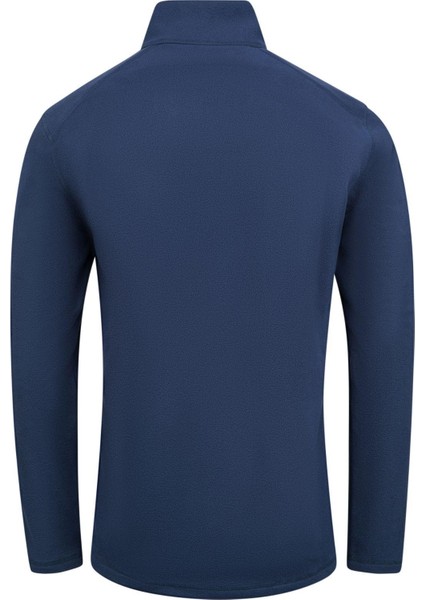 Cedric Erkek Yarım Fermuarlı İnce Polar Sweatshirt Lacivert