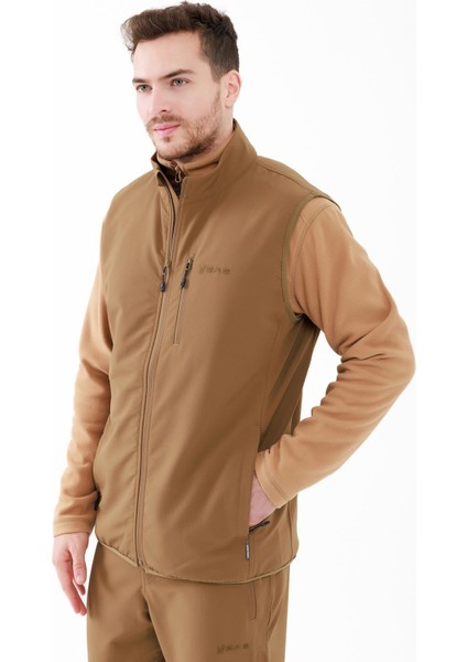 Wayne Merino Yünlü Unisex Yelek Kahve